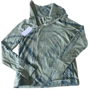 Anthropologie DOLAN Left Coast Collection T-Shirt Moto Jacket Tie Dye NEW